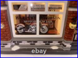 Department 56 Harley Davidson City Dealership Christmas in the City (NIB)