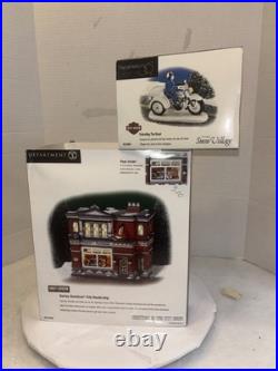 Department 56 Harley Davidson City Dealership Christmas in the City (NIB)