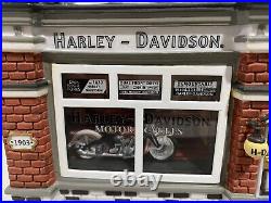 Department 56 Harley-Davidson Dealership Christmas in the City Series(NO BOX)