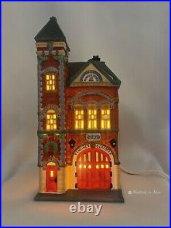 Department 56 Heritage Village Christmas In The City Red Brick Fire Station New