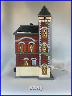 Department 56 Heritage Village Christmas In The City Red Brick Fire Station New