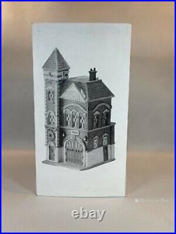 Department 56 Heritage Village Christmas In The City Red Brick Fire Station New