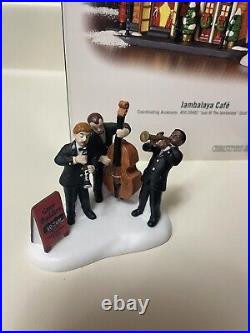 Department 56 Jambalaya Cafe! Christmas in the City Jazz Band! Retired & RARE