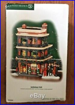 Department 56 Jambalaya Cafe' Christmas in the City Series-59265 Retired 2006