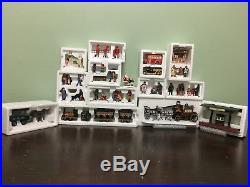 Department 56, Lot 11 Houses w Accessories, Orig Boxes, Christmas in the City