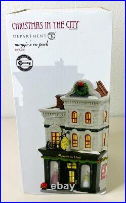 Department 56-Maggie's On Park-Christmas In The City #5056625 Platinum Key-NEW