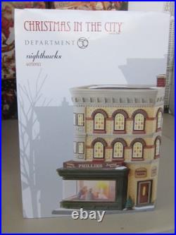 Department 56 Nighthawks 4050911 Christmas In The City Retired New In Box