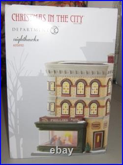 Department 56 Nighthawks 4050911 Christmas In The City Retired New In Box