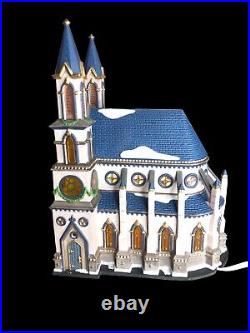 Department 56 Old Trinity Church Christmas in the City Village Series Lighted EU