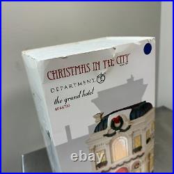 Department 56 THE GRAND HOTEL Christmas in the City #4044790 with Box