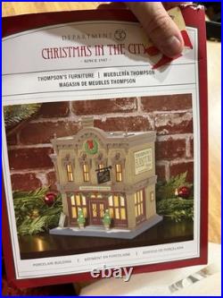 Department 56 Thompson Furniture New Never Displayed Christmas In The City
