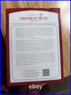 Department 56 Thompson Furniture New Never Displayed Christmas In The City