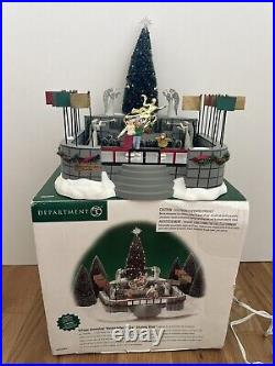 Department 56 Village Animated Rockefeller Plaza Skating Rink 56.52504 RETIRED