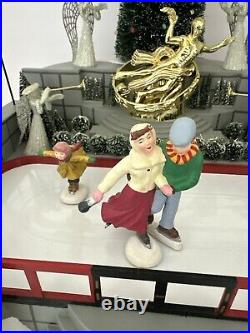 Department 56 Village Animated Rockefeller Plaza Skating Rink 56.52504 RETIRED