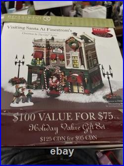 Department 56 Visiting Santa At The Finestorms Retired Christ In The City