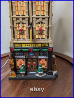 Department 56 christmas in the city Havana's Cigar Shop Minor Flaw See Desc