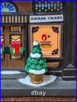 Department 56 christmas in the city Havana's Cigar Shop Minor Flaw See Desc