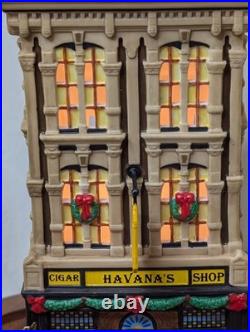 Department 56 christmas in the city Havana's Cigar Shop Minor Flaw See Desc
