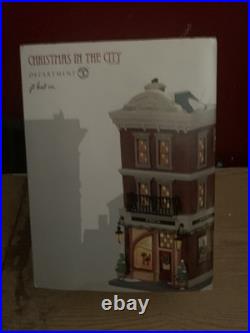 Department 56 christmas in the city JT Hat Co. Brand New