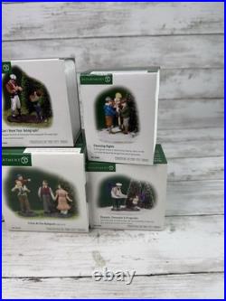 Department 56 lot of six baseball accessories for Christmas in the city Village