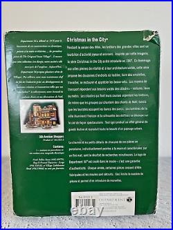 Department Dept. 56 2003 Christmas In The City 5th Avenue Shoppes Full Box