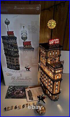 Department Dept 56 Christmas in City Lighted The Times Tower in Original Box