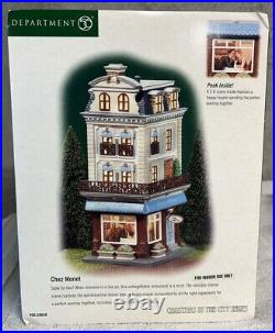 Department Dept 56 Christmas in the City Chez Monet Restaurant 56-58938 2002