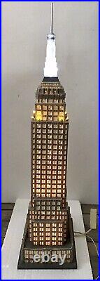 Department Dept 56 Empire State Building VHTF Christmas in the City Box Inserts