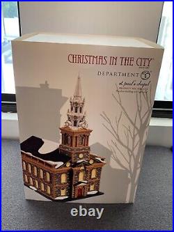 Department Dept 56 St. Paul's Chapel 4020173 Christmas In The City-BRAND NEW