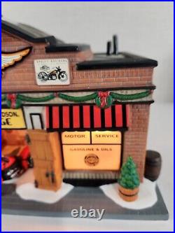 Dept 56 2013 Christmas in the City Harley Davidson Garage Lighted 4035565