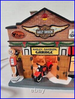 Dept 56 2013 Christmas in the City Harley Davidson Garage Lighted 4035565