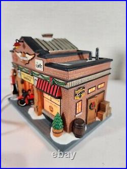 Dept 56 2013 Christmas in the City Harley Davidson Garage Lighted 4035565