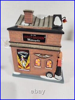 Dept 56 2013 Christmas in the City Harley Davidson Garage Lighted 4035565