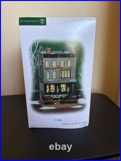 Dept 56 21 CLUB Horse Jockey 805535 Christmas In The City Read Description