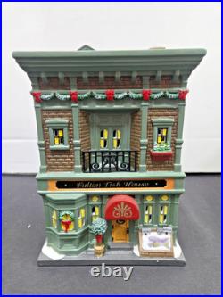 Dept 56 4030345 Christmas in the City Fulton Fish House RETIRED