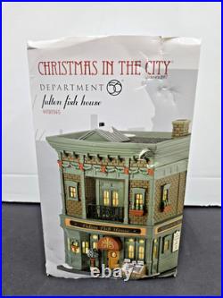 Dept 56 4030345 Christmas in the City Fulton Fish House RETIRED