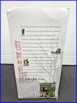 Dept 56 4030345 Christmas in the City Fulton Fish House RETIRED