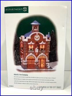 Dept 56 42nd St Fire Company 56.58914 Retired Christmas in the City NIB