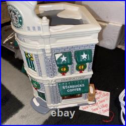 Dept 56 #54859 The Original Snow Village Starbucks Coffee Used with Box. Nice