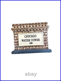 Dept 56 59209 Historic Chicago Water Tower Christmas In The City Landmark