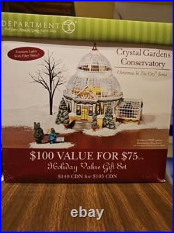 Dept 56 59219 Christmas In The City Series Crystal Gardens Conservatory EX/Box