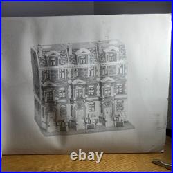 Dept 56 #5961-7 Sutton Place Brownstones 1987 Christmas In The City