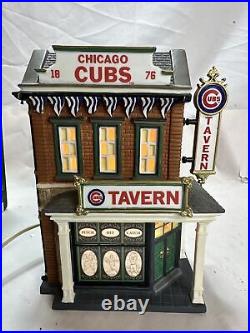 Dept 56 CHICAGO CUBS TAVERN 56.59228 Christmas in the City w Original Box VGC