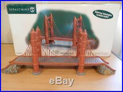 Dept 56 CIC Golden Gate Bridge Historical Landmark Series Mint