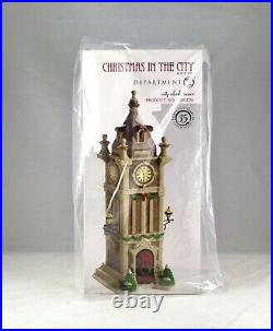 Dept 56 CITY CLOCK TOWER 4020176 Christmas In The City NEW D56 35th Anniversary