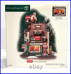 Dept 56 COCA-COLA SODA FOUNTAIN 56.59221 Christmas In the City Retired-NEW