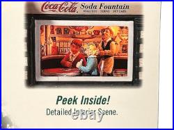 Dept 56 COCA-COLA SODA FOUNTAIN 56.59221 Christmas In the City Retired-NEW