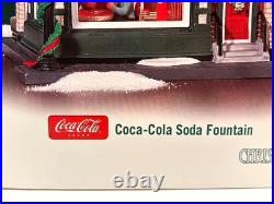 Dept 56 COCA-COLA SODA FOUNTAIN 56.59221 Christmas In the City Retired-NEW