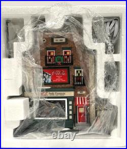Dept 56 COCA-COLA SODA FOUNTAIN 56.59221 Christmas In the City Retired-NEW