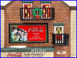 Dept 56 COCA-COLA SODA FOUNTAIN 56.59221 Christmas In the City Retired-NEW